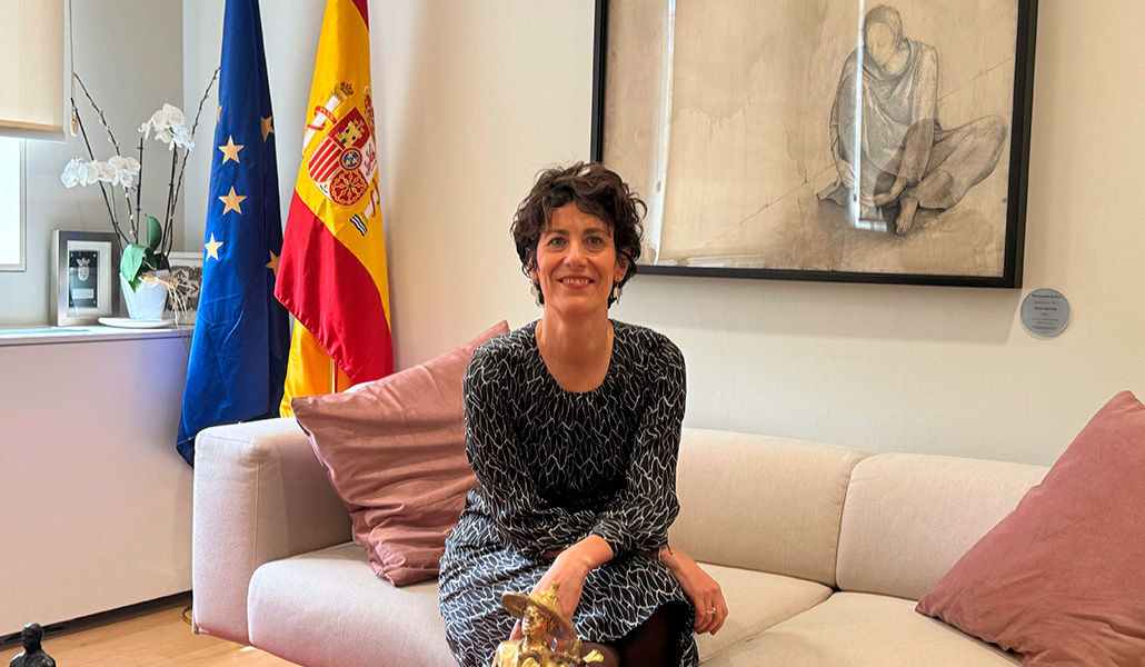 Elma Saiz durante una entrevista reciente con 'Alfa y Omega'