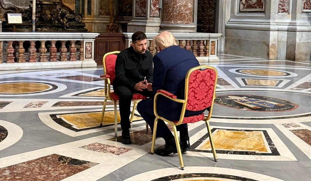 Encuentro entre Zelenski y Trump en San Pedro