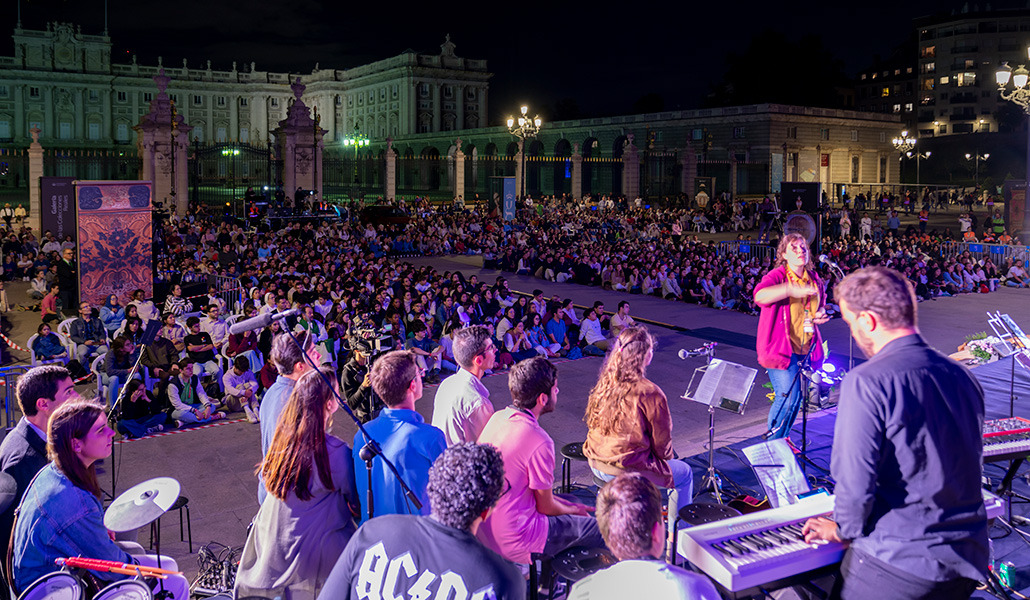 Jóvenes de la archidiócesis en el Madrid Live Meeting