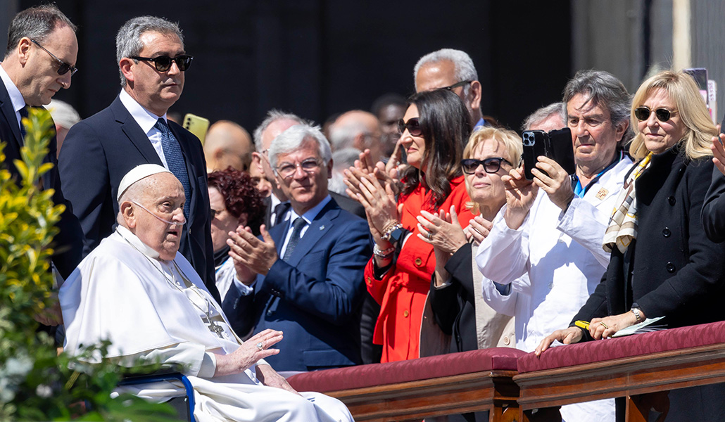 El Papa durante el jubileo de los enfermos