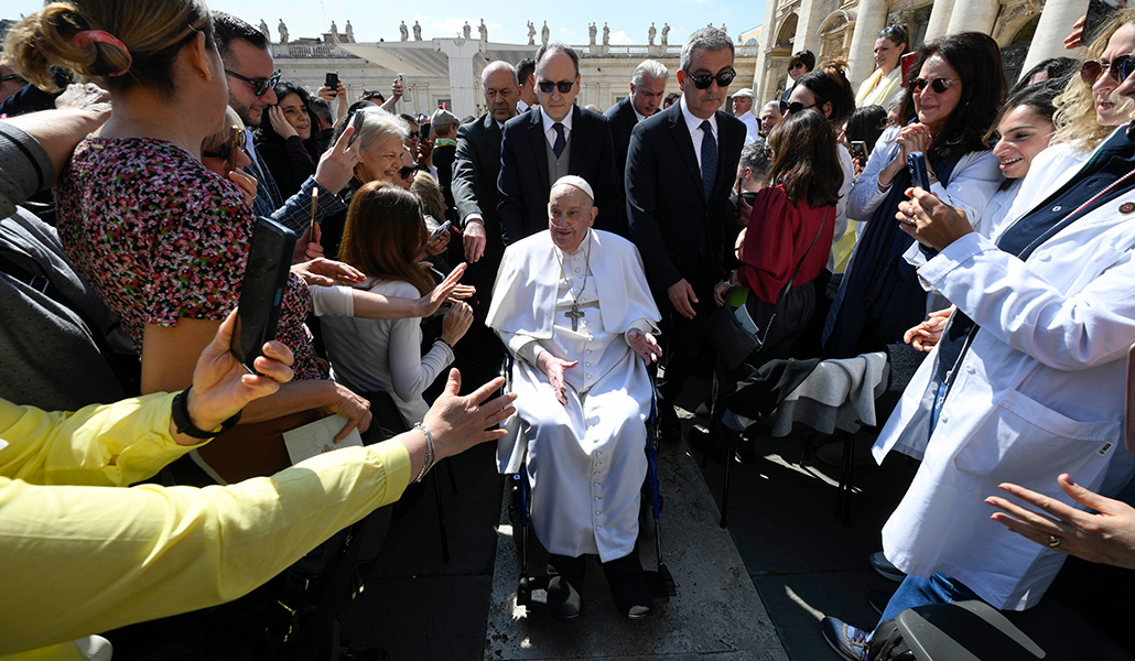 El Papa durante el Jubileo de los Enfermos