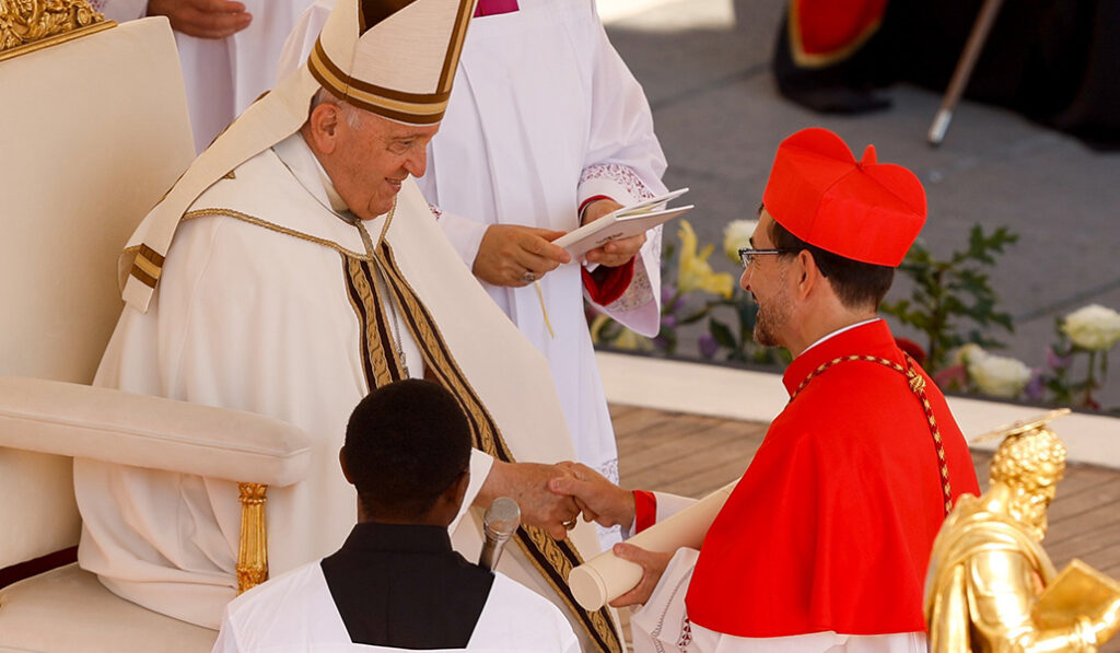 El Papa durante el consistorio en el que creó cardenal al arzobispo de Madrid