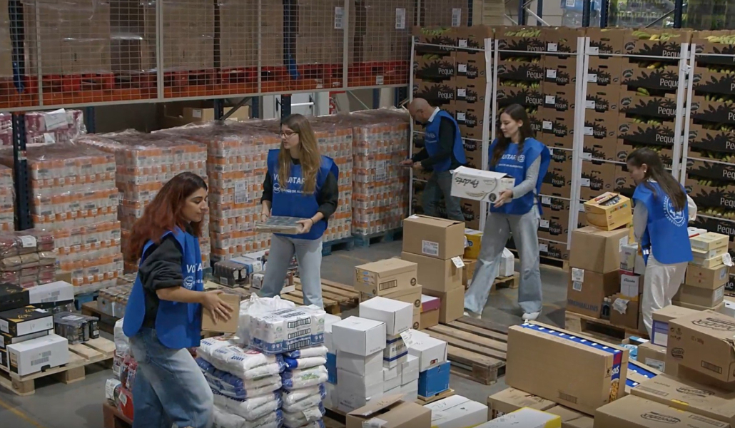 Voluntarios del Banco de Alimentos