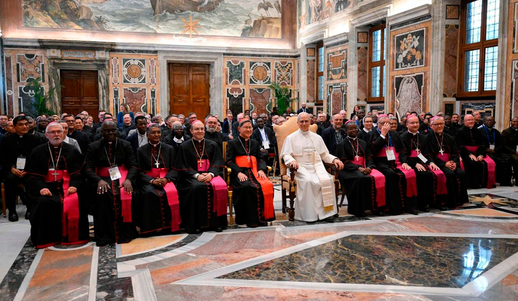 El Papa con los directores nacionales de OMP