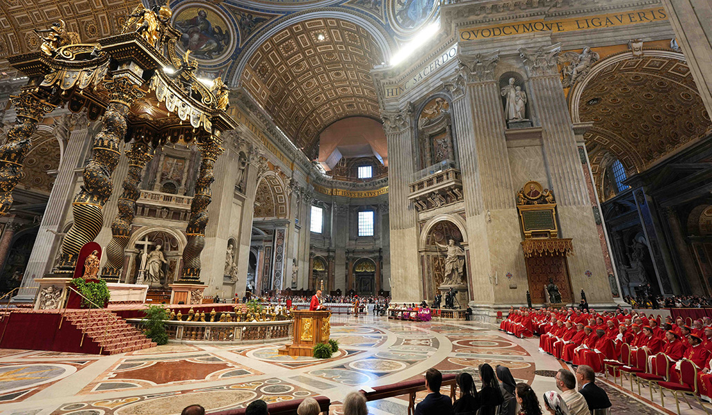 Misa en la basílica de San Pedro