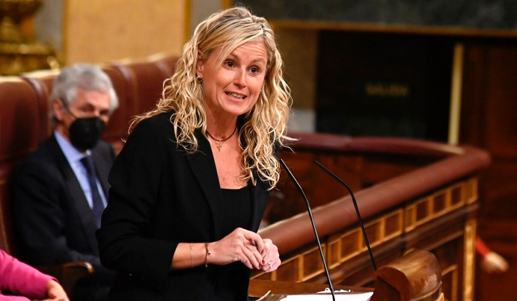 La secretaria general del PSOE, Montserrat Mínguez