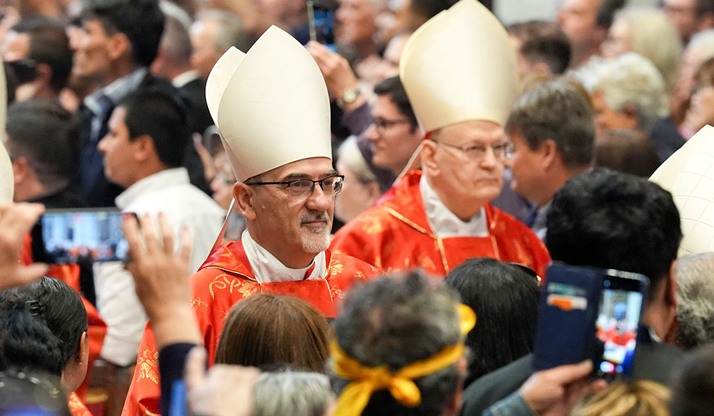 Pizzaballa antes de la Misa 'pro eligendo Pontifice', este miércoles