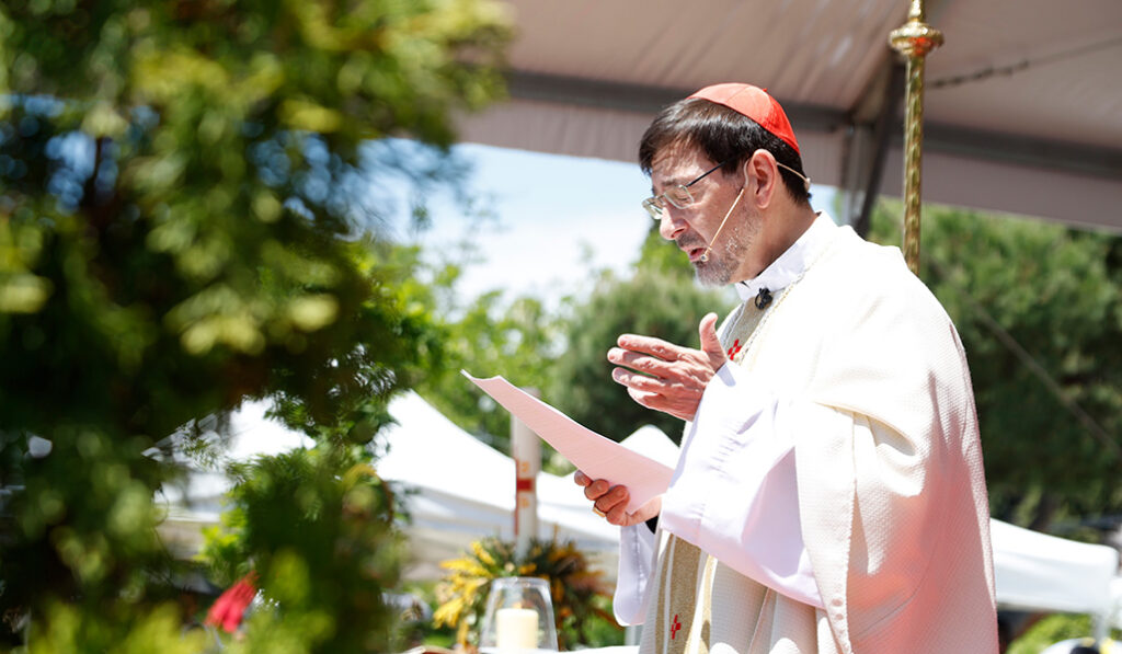El arzobispo de Madrid pronuncia la homilía durante la Misa