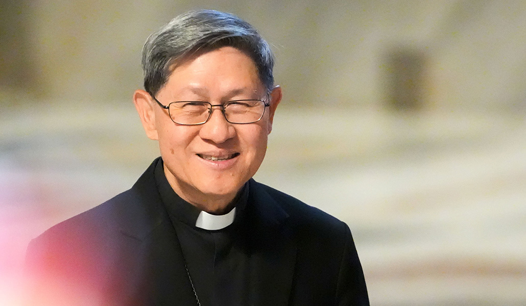 Luis Antonio Tagle en la basílica de San Pedro el pasado 4 de mayo