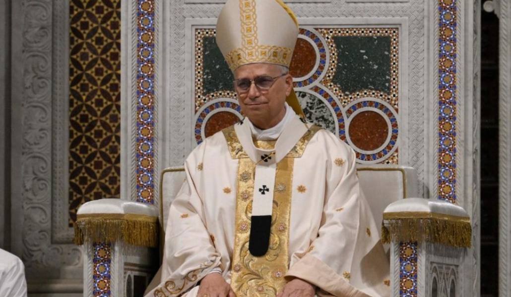 El Papa León XIV en su toma de posesión como obispo de Roma