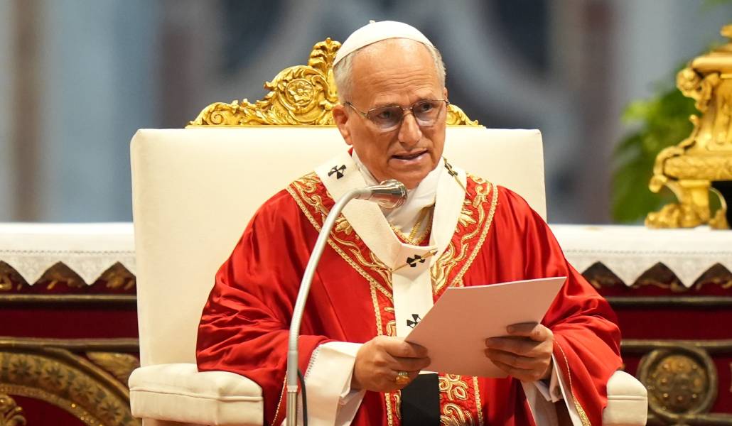 El Papa León XIV durante la homilía en la solemnidad de los santos Pedro y Pablo