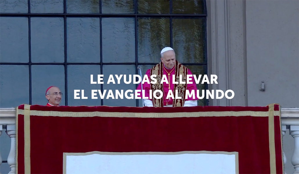 Fotograma del vídeo promocional de la campaña proyectado este miércoles en la plaza de San Pedro