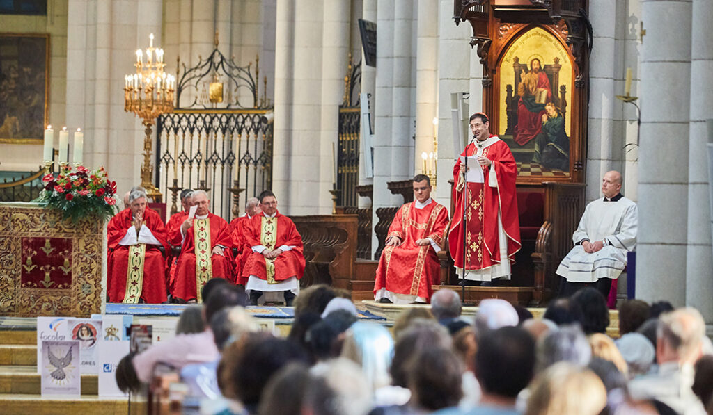 El cardenal Cobo durante la Eucaristía celebrada este sábado