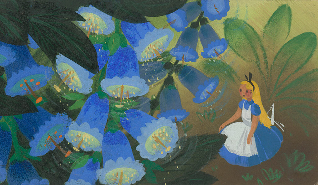 Dibujo de Mary Blair para la adaptación de la película de Disney