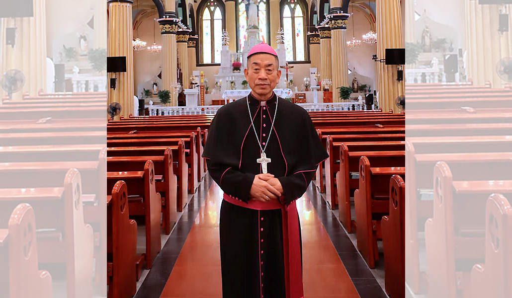 José Lin Yuntuan en la catedral de Fuzhou