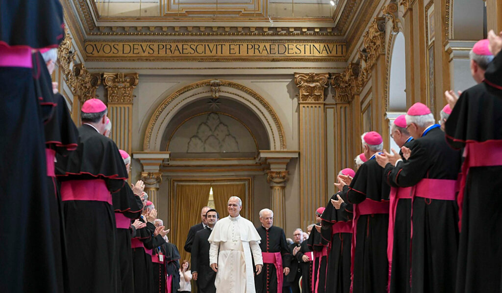 El Papa en su encuentro con los obispos