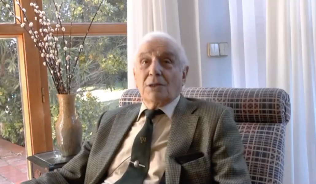 El escritor en un fotograma del vídeo publicado por el Opus Dei