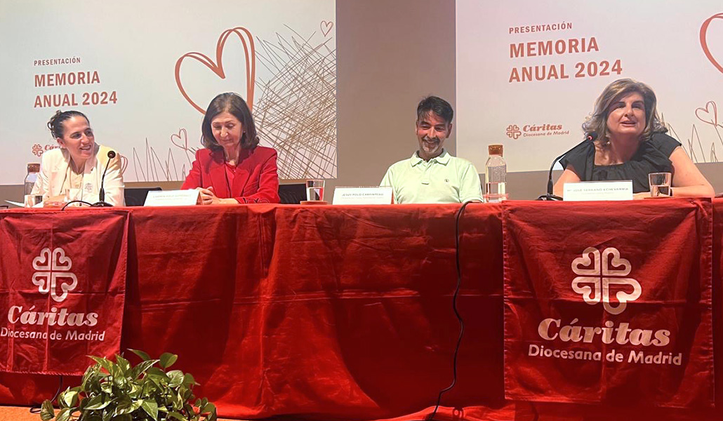 Un momento de la presentación de la Memoria 2024 de Cáritas Diocesana de Madrid