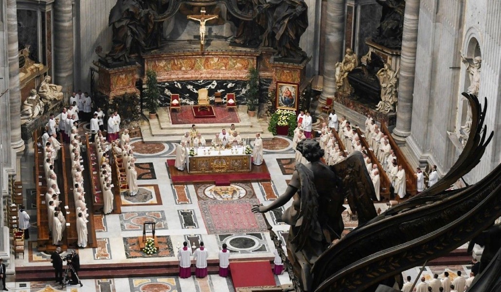 Misa en la basílica de San Pedro.