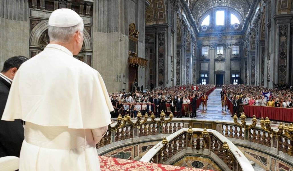 Audiencia jubilar de esta mañana en la basílica de San Pedro