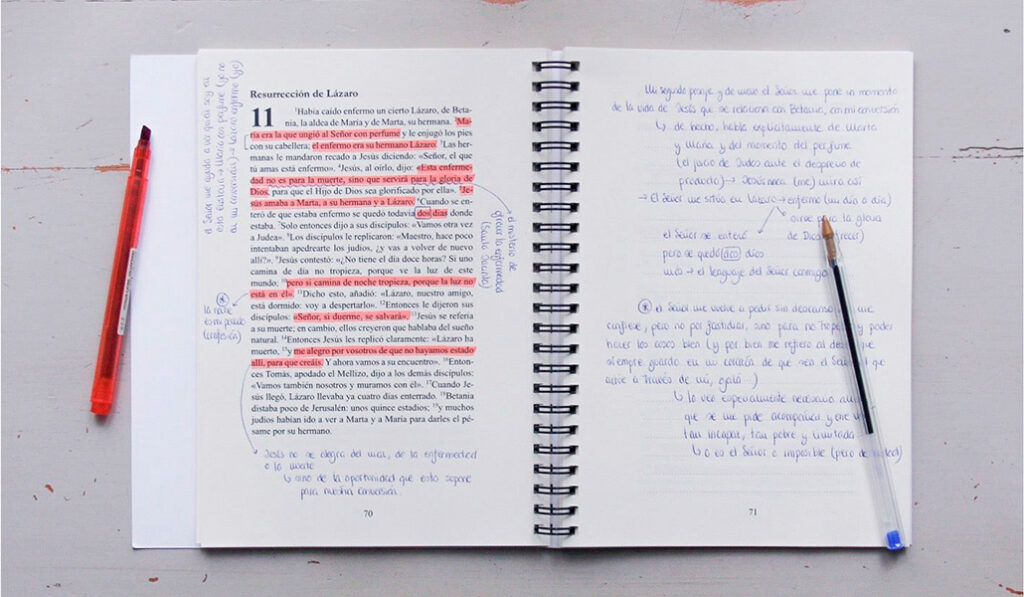 Cuadernillo bíblico de la editorial