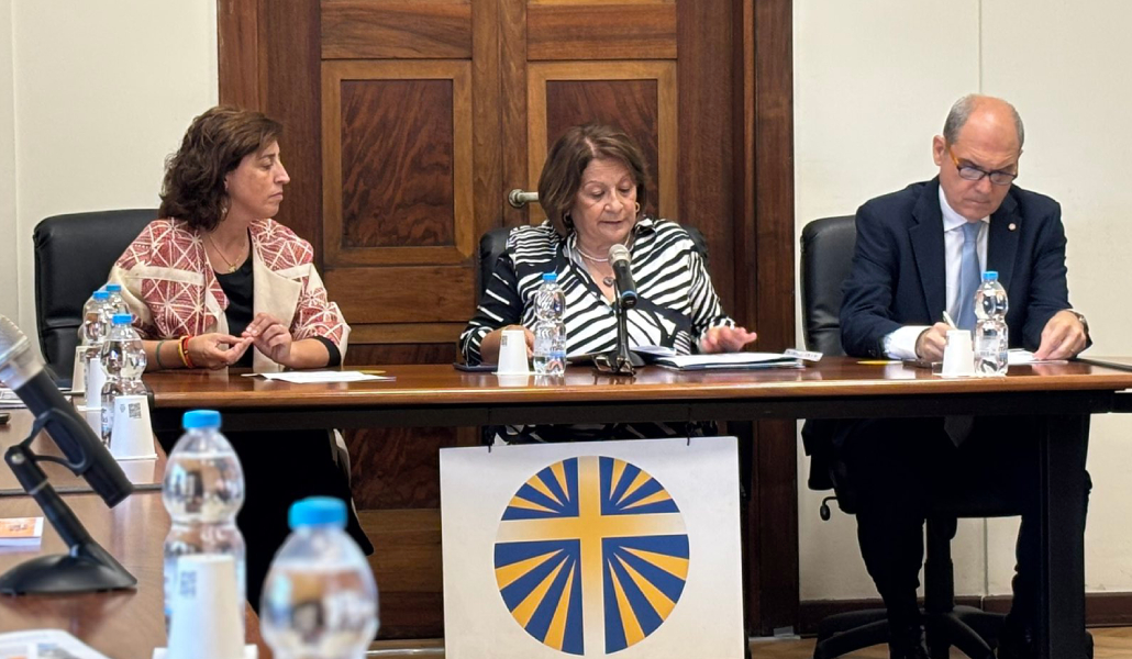 Eva Fernández en el Congreso Internacional Pax et Bonum. También ha visto en audiencia a León XIV