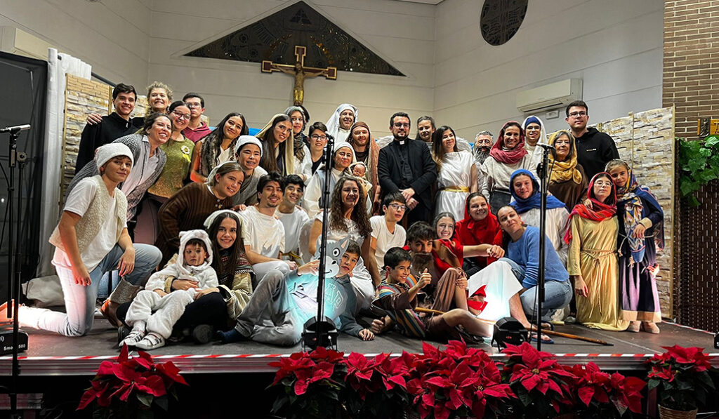 Después de uno de los musicales de los jóvenes