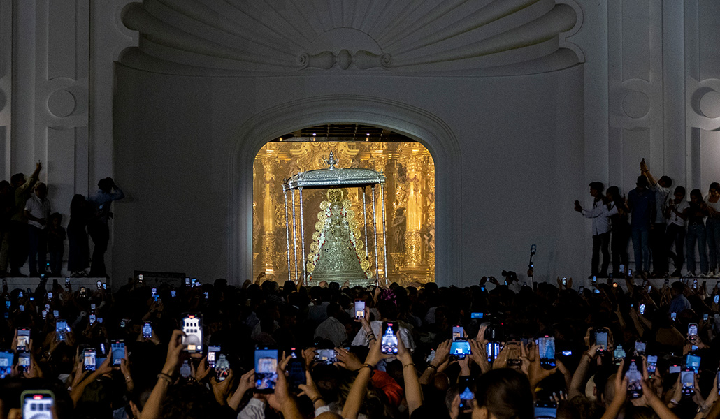 Un momento de la procesión