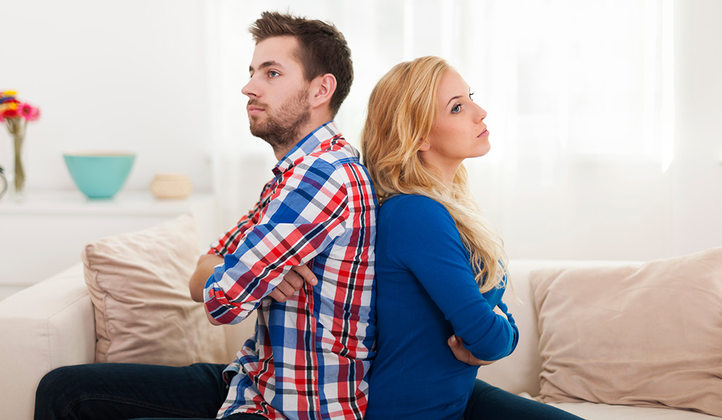 Foto de recurso de una pareja enfadada
