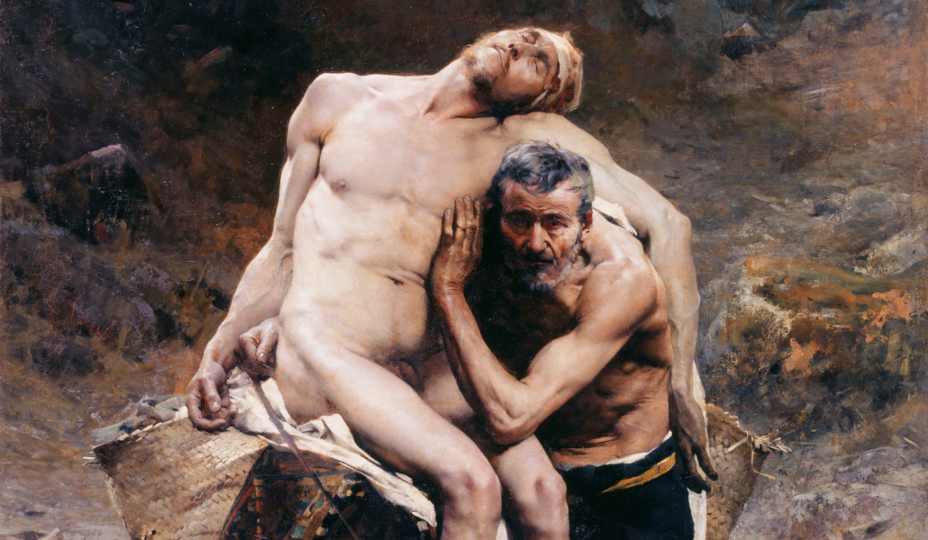 'El buen samaritano'. Aimé Morot. Museo de Bellas Artes de la Villa de París (Francia).