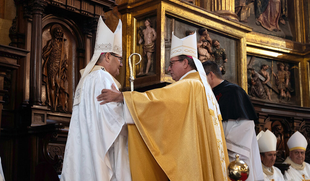 Un momento de la toma de posesión de Abilio Martínez como obispo de Ciudad Real