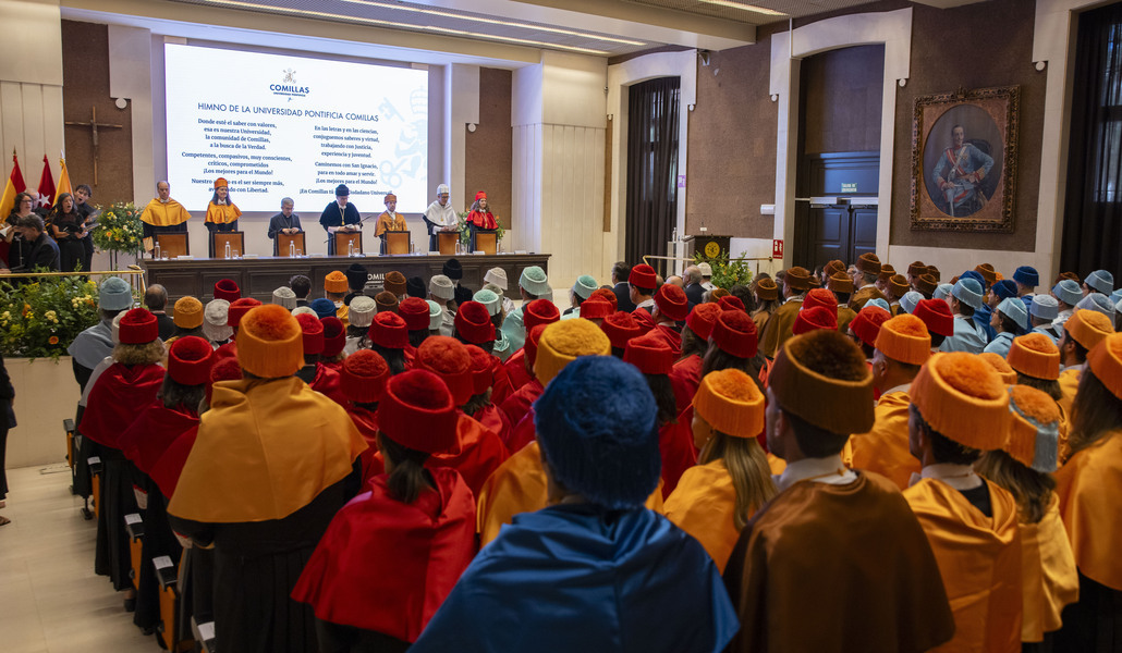 Un momento de la apertura del curso académico. Foto: Universidad Pontificia Comillas.