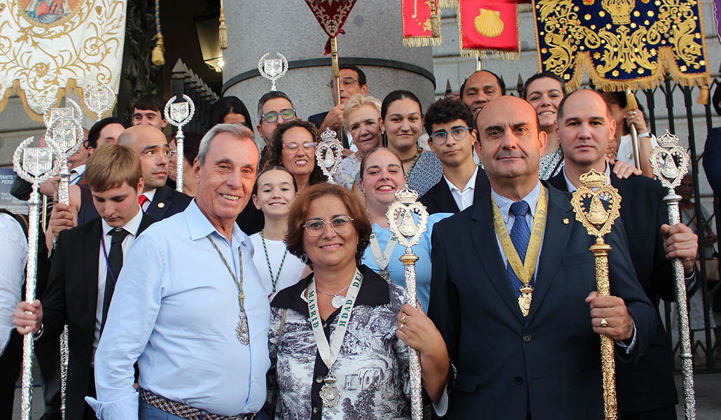 Miembros de distintas hermandades y cofradías durante su Jubileo diocesano.