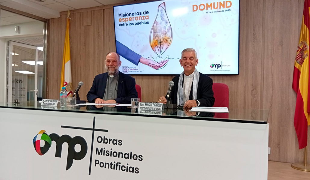 Calderón y Figaredo en la presentación del Domund