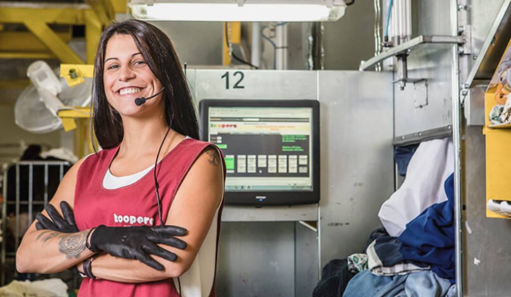 Una de las trabajadoras de la iniciativa