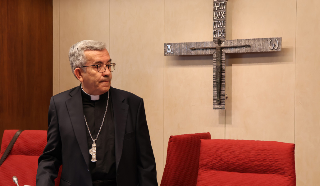 Luis Argüello durante la apertura de la Asamblea Plenaria.