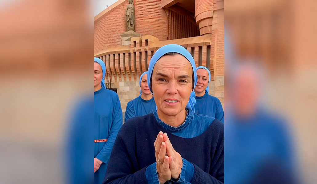 Madre Verónica durante el vídeo difundido por Torreciudad.