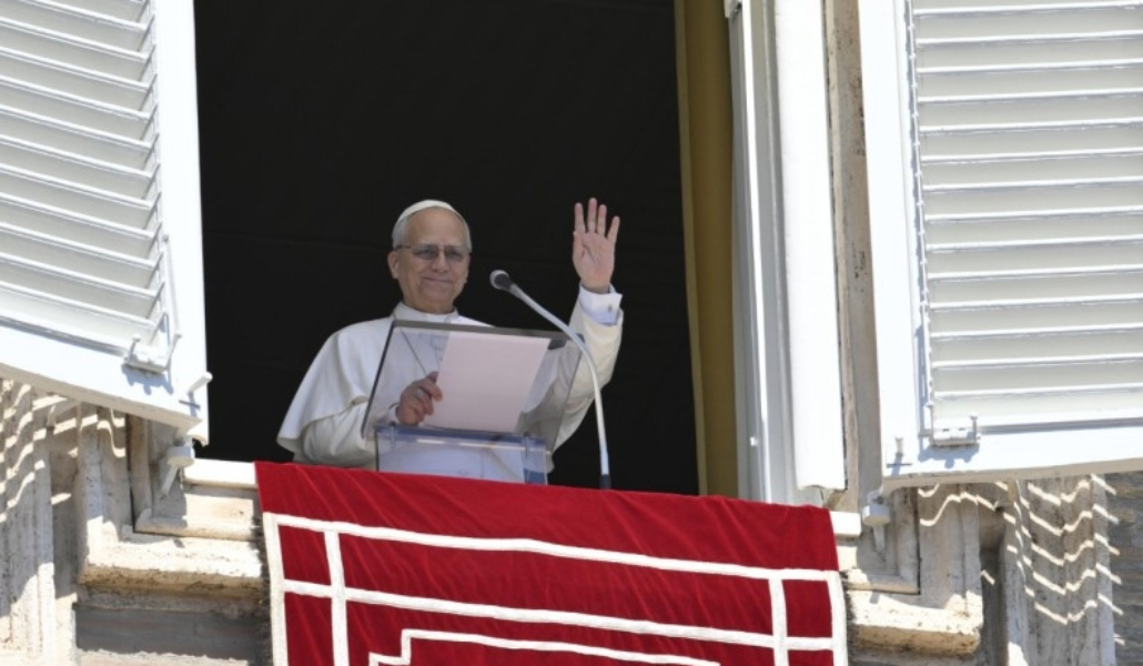 El Papa durante el regina.