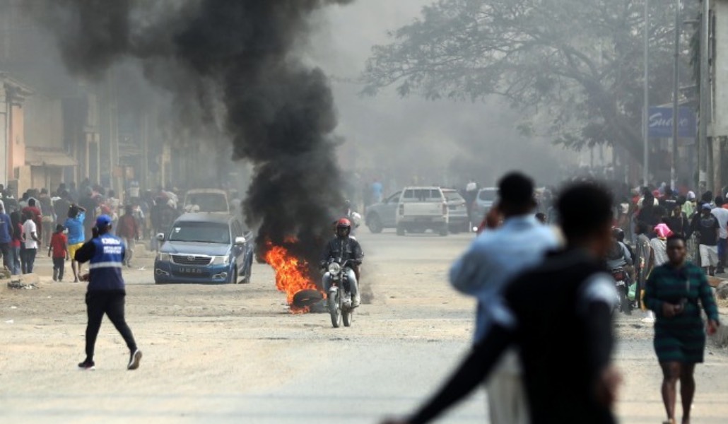 Protesta en Luanda el mes de julio pasado.