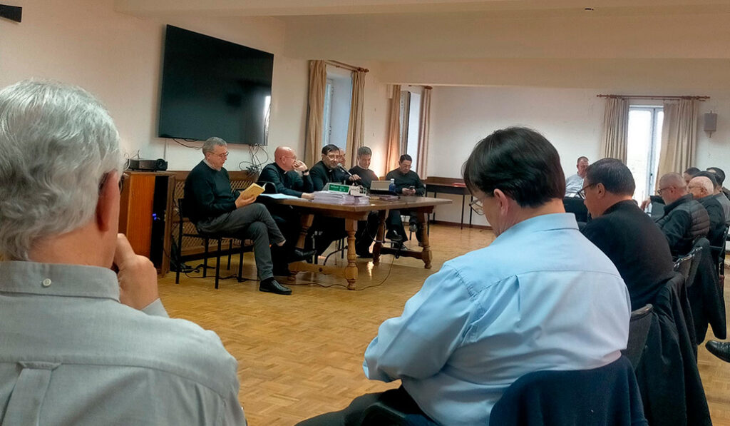 Reunión del Consejo Presbiteral en la que se presentó la propuesta hace dos semanas.