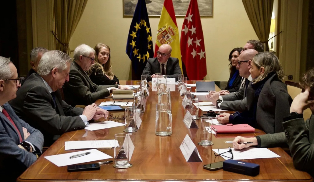 Un momento de la reunión del martes.