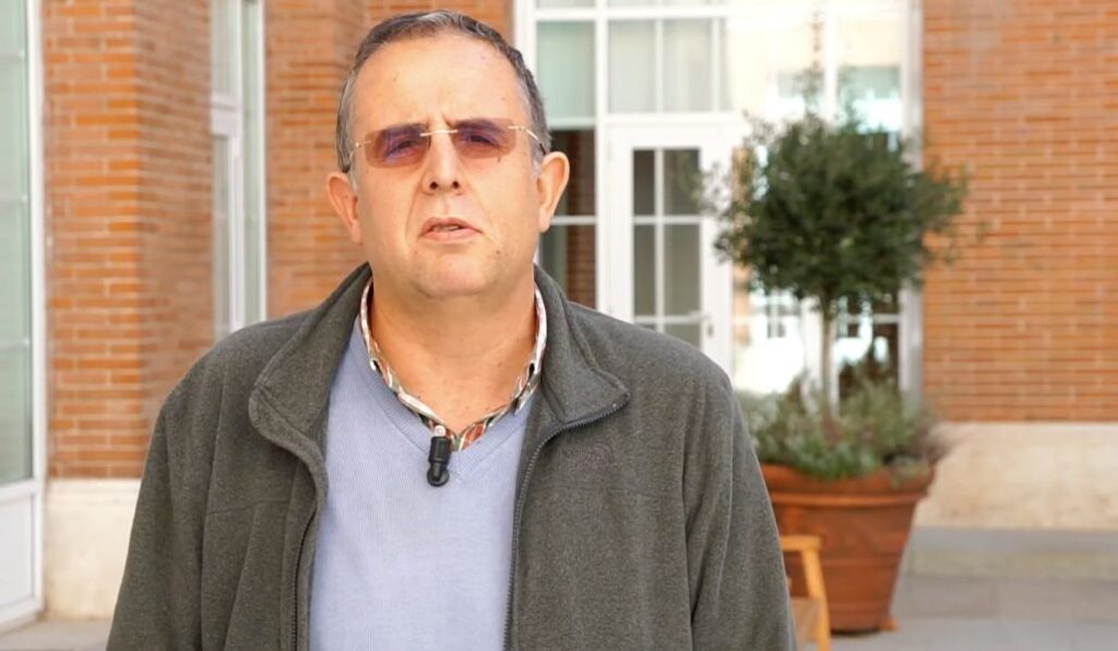 José María Pérez Navarro en el Obispado de Madrid.