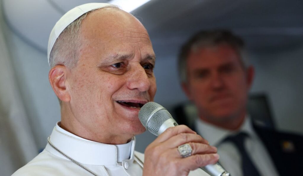 Conversación informal del Papa con los vaticanistas.