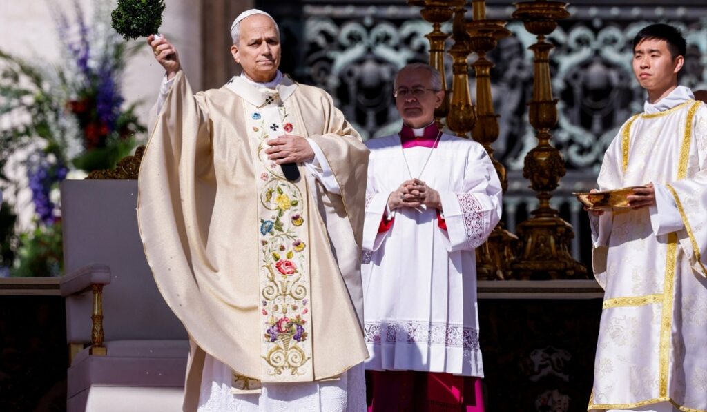 El Papa durante la Misa de Resurrección.