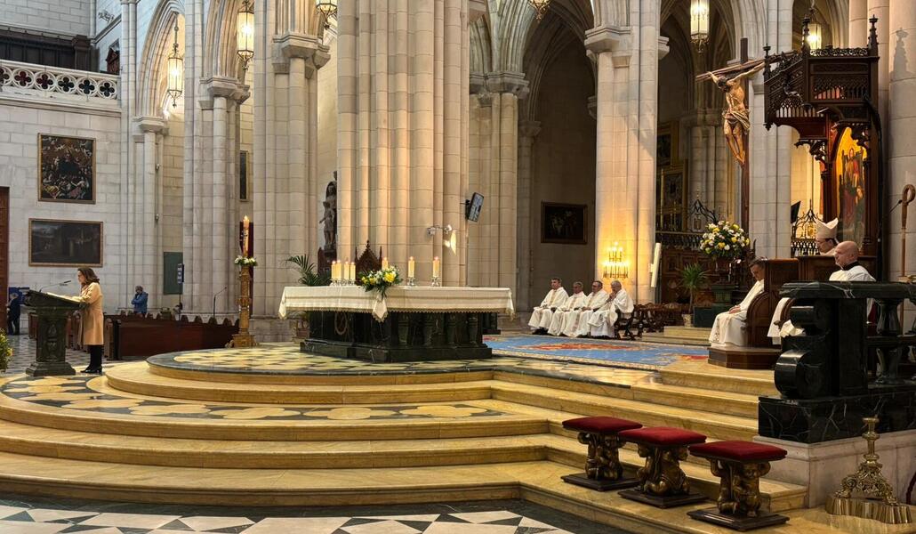 Un momento de la celebración en la catedral.
