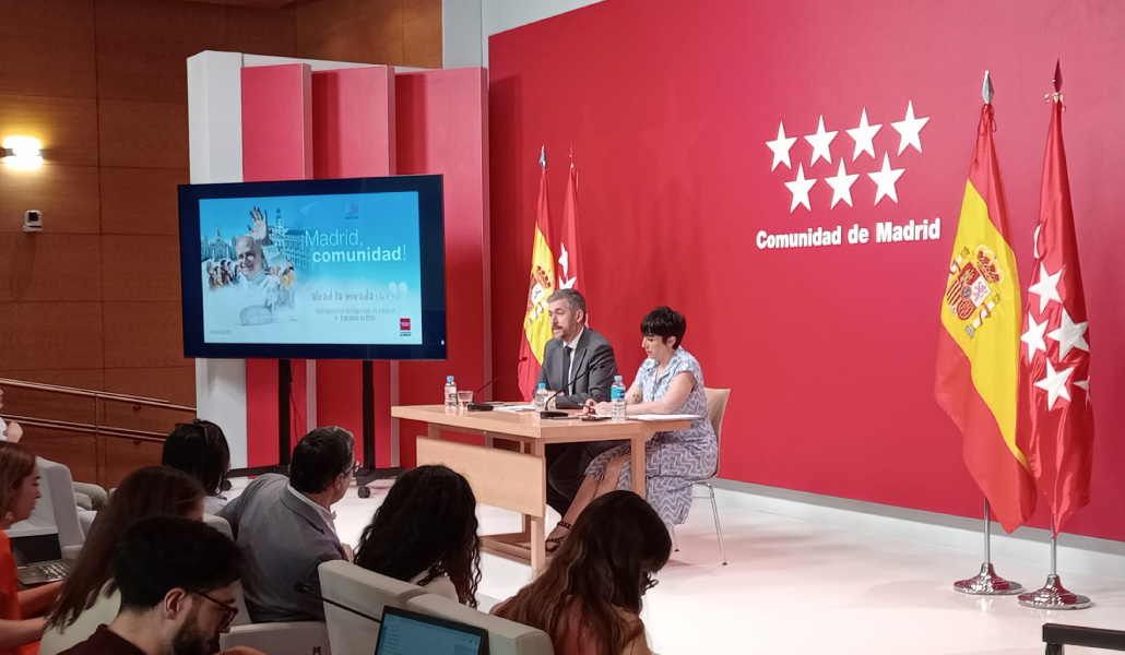 Presentación en la sede de la Comunidad de Madrid.