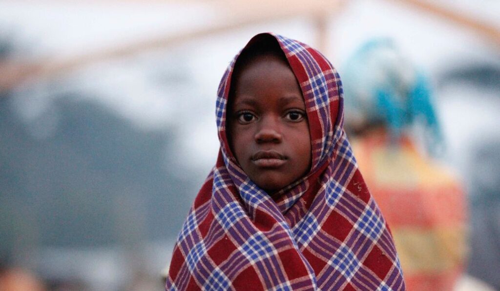Refugiados de la República Democrática del Congo en un campo de refugiados en Uganda.