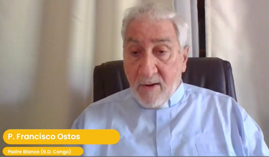 El misionero durante la entrevista con OMP.