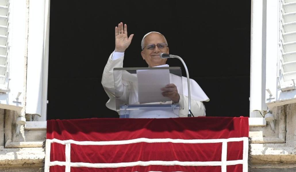 El Papa durante su intervención.