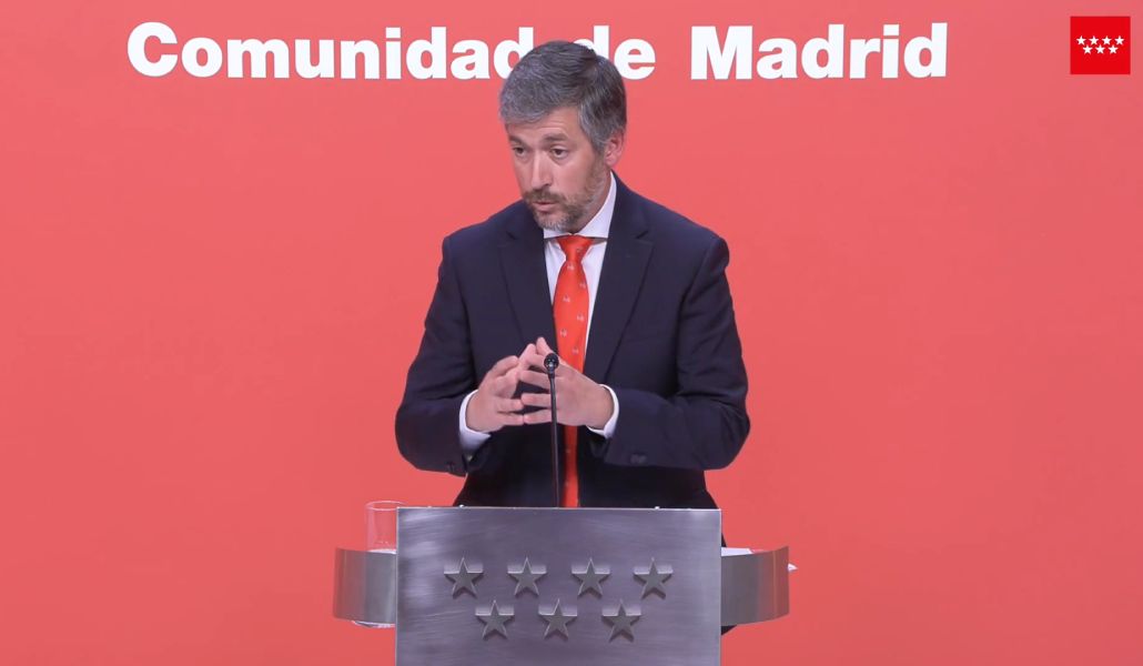 Miguel Ángel García Martín es el portavoz del Gobierno de la Comunidad de Madrid.